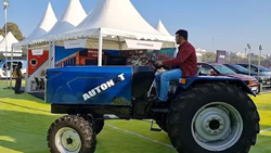 AutoNxt Automation Exhibits Self-Driving Electric Tractor