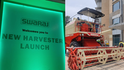 Mahindra & Mahindra Launches Swaraj Wheel Harvester to Boost Farm Mechanization: See PICS