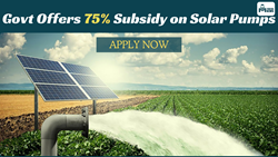 Government Offering 75% Subsidy on Solar Pumps for Farmers: Benefits & Application Details