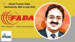Retail Tractor Sales Declined By 28% In July 2022, With 59,573 Units Sold.