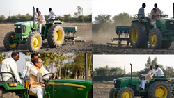 Former CM Shivraj Singh Chouhan Ploughs Field on a John Deere Tractor: WATCH VIDEO