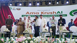 Governor Prof Ganeshi Lal Launched India's First Agri Chatbot Ama KrushAI 