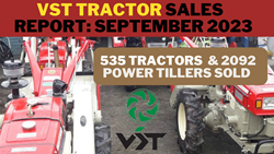 VST Tillers Sales Soar: 10.42% Year-to-Date Growth for Company in September 2023