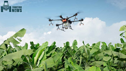 How do drones assist farmers in overcoming labor shortages?