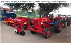 Sub-Mission on Agricultural Mechanization (SMAM) Promoting Custom Hiring Centres