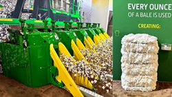 John Deere Unveils High-Tech Machine for Harvesting Cotton at CES 2024