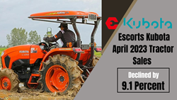 Tractor Sales Report: Escorts Kubota April 2023 Tractor Sales Declined by 9.1 Percent