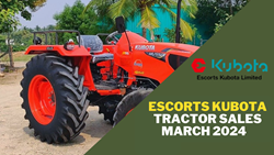 Escorts Kubota Tractor Sales Face Challenges Due to Monsoon in March 2024, Construction Equipment Shows Growth 