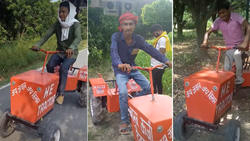 Bihar Farmer's Innovative 'Human Energy' Tractor Revolutionizes Agriculture by Operating Without Fuel or Electricity