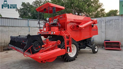 The Self-Propelled Dasmesh 3100 Mini Combine Harvester