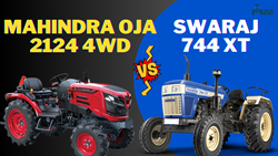  Full Comparison of Swaraj 744 XT Vs Mahindra Oja 2124 4WD- Know Price, Latest Features & Detailed Specifications