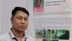 Manipur Farmer Honored With ‘National Innovation Award’ For Producing Tractor-Operated ‘Taro Harvester’