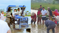 Rahul Gandhi Engages with Farmers, Drives Tractor, and Sows Seeds in Haryana's Sonipat