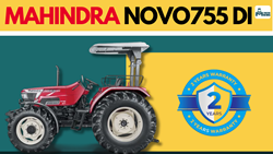 Mahindra Novo 755 DI 4WD Tractor: Power-Packed Performance with Lifting Capacity of 2600 Kg & 2-Year Warranty