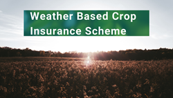 Weather Based Crop Insurance Scheme