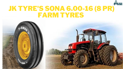 JK Tyre's SONA 6.00-16 (8 PR) Farm Tyres for Powerful Tractor Front Performance: Features & Benefits 