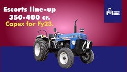 FY 2023- Escorts plans to raise the capital expenditure to Rs. 350- 400 crore.