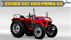 Eicher 557 4WD Prima G3: Powerful 50 HP Tractor with Advanced Features & Excellent Mileage