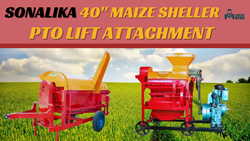 Explore Maize Shelling with Sonalika 40" Maize Sheller: Powerful and Practical Farming Implement