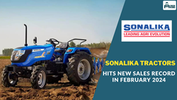 Sonalika Tractors Hits New Sales Record in February 2024, Achieves 16.1% Market Share Milestone