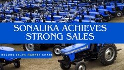 Sonalika Tractors Records Highest Market Share Ever at 16.3% in November 2023