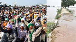 Farmers & Kisan Mazdoor Sangharsh Committee Rally for Flood Compensation, Announce Rail Blockades on Sep 28