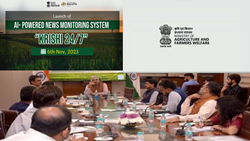 Govt Launches Krishi 24/7, First-Ever AI-Powered Solution for Automated Agricultural News Monitoring & Analysis