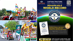 Captain Tractors Secures World Record for Transforming Tractors into Chariots in Spectacular Religious Event