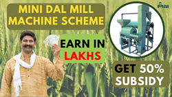 Earn in Lakhs, get Bumper Subsidy of 50 % from Mini Dal Mill Machine Scheme