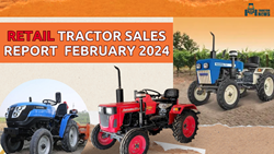 Retail Tractor Sales Report : Indian Tractor Industry Thrives with 11% Growth in February 2024