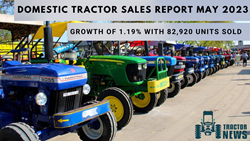 Domestic Tractor Sales Report May 2023: Modest Growth of 1.19% with 82,920 Units Sold