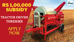 Upto Rs 1,00,000 Subsidy on Tractor Driven Thresher for Farmers: Register Now