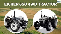 Eicher 650 Tractor- 60 HP Outstanding 4WD Tractor Perfect for Heavy-Duty Tasks in the Field: Top Features & Price in 2024